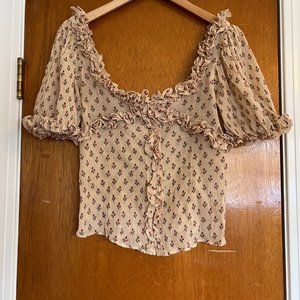 Sezane Wood Top in Tulips